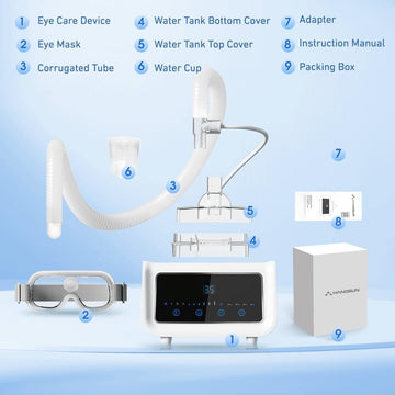 Hangsun ET100 Dry Eye Relief Heated Eye Mask & Warm Compress Therapy Device